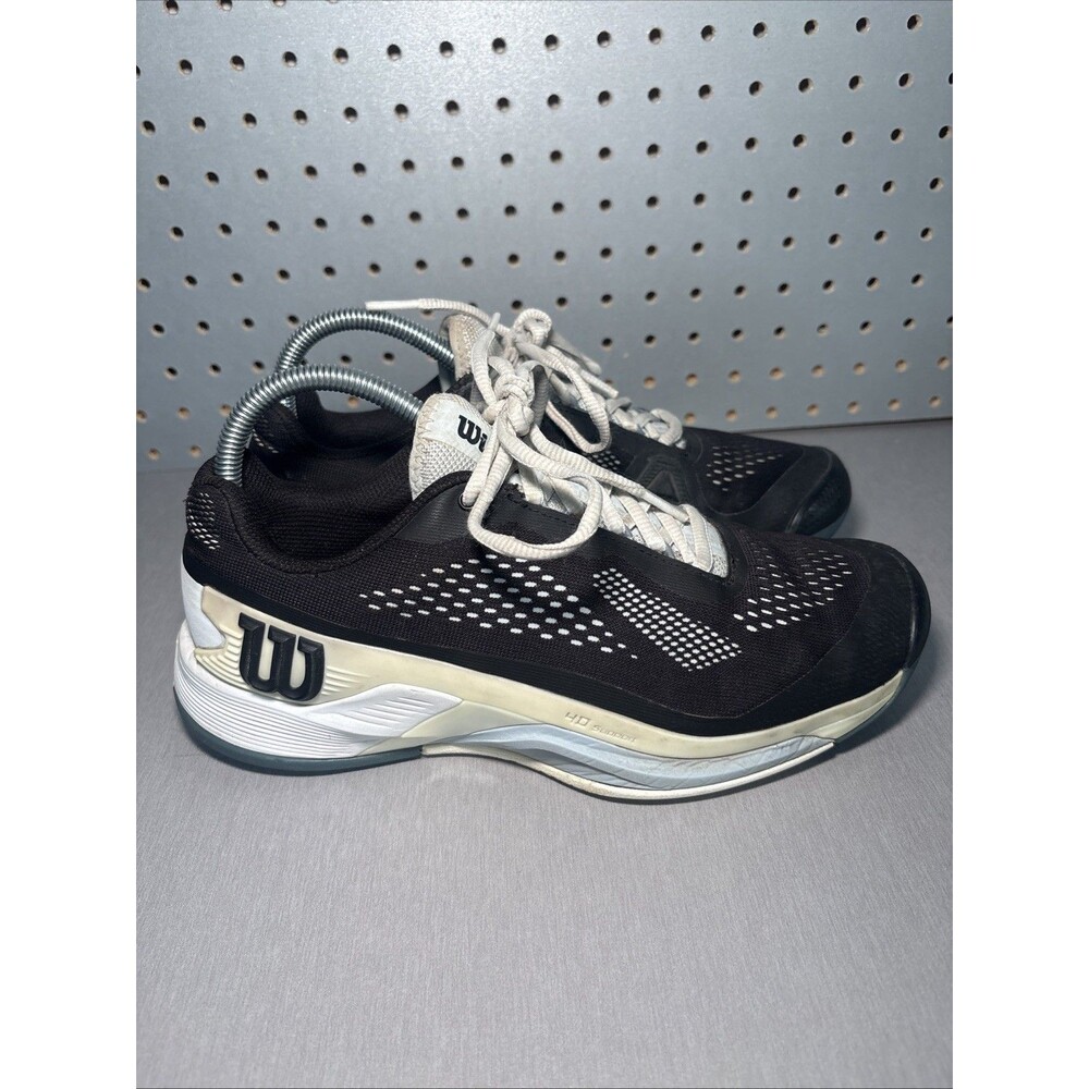 Wilson Rush Pro 4.0 Womens Size 8.5 US Tennis Court Sneakers Shoes Black White